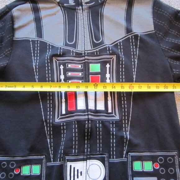 Star Wars Mens Black Hoodie Zipper Sweatshirt Screen Printed Darth Vader Size XL - Picture 8 of 14